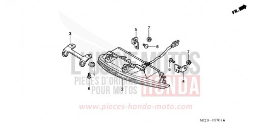 FEU ARRIERE (CBR900RR2,3) CBR900RR2 de 2002